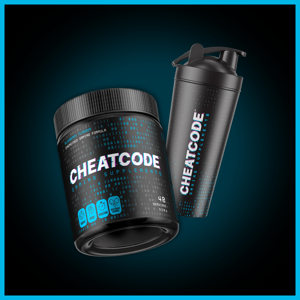 ENERGISED BLUEBERRY GAMING FORMULA & STEEL SHAKER COMBO