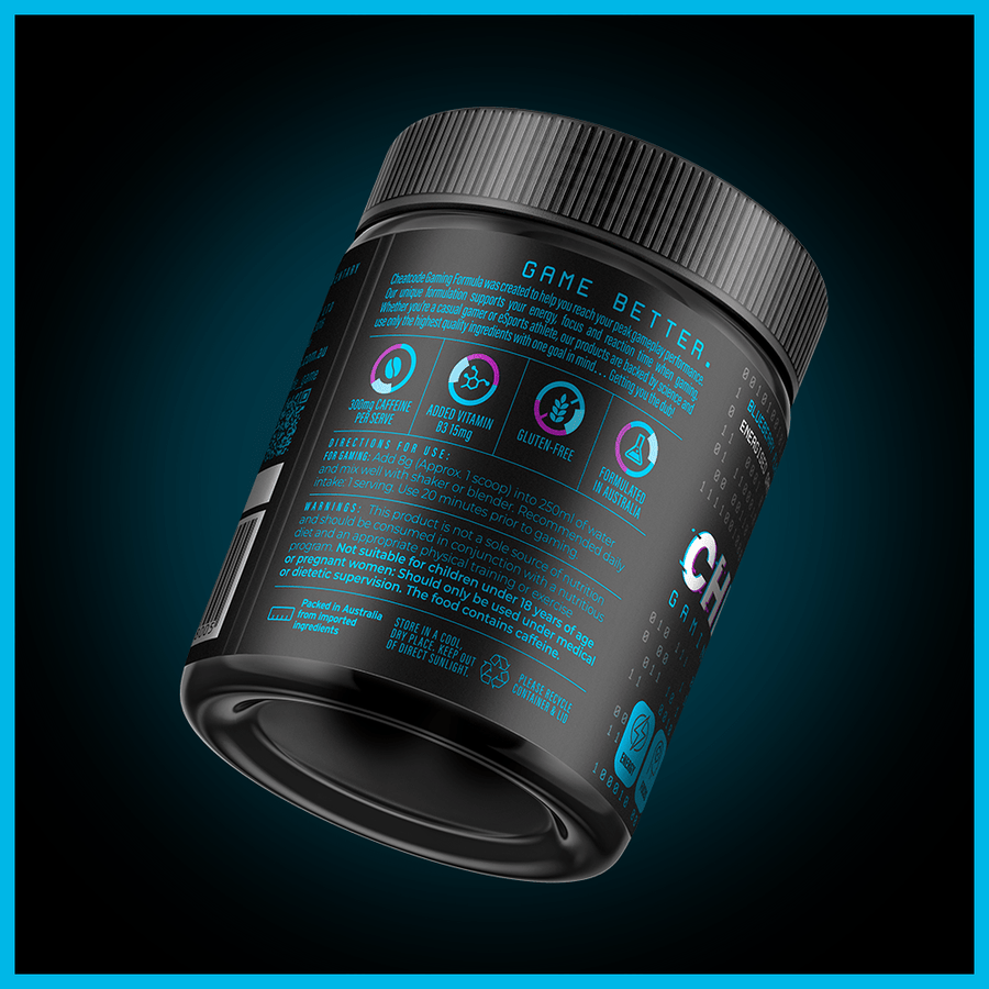 ENERGISED BLUEBERRY GAMING FORMULA & STEEL SHAKER COMBO