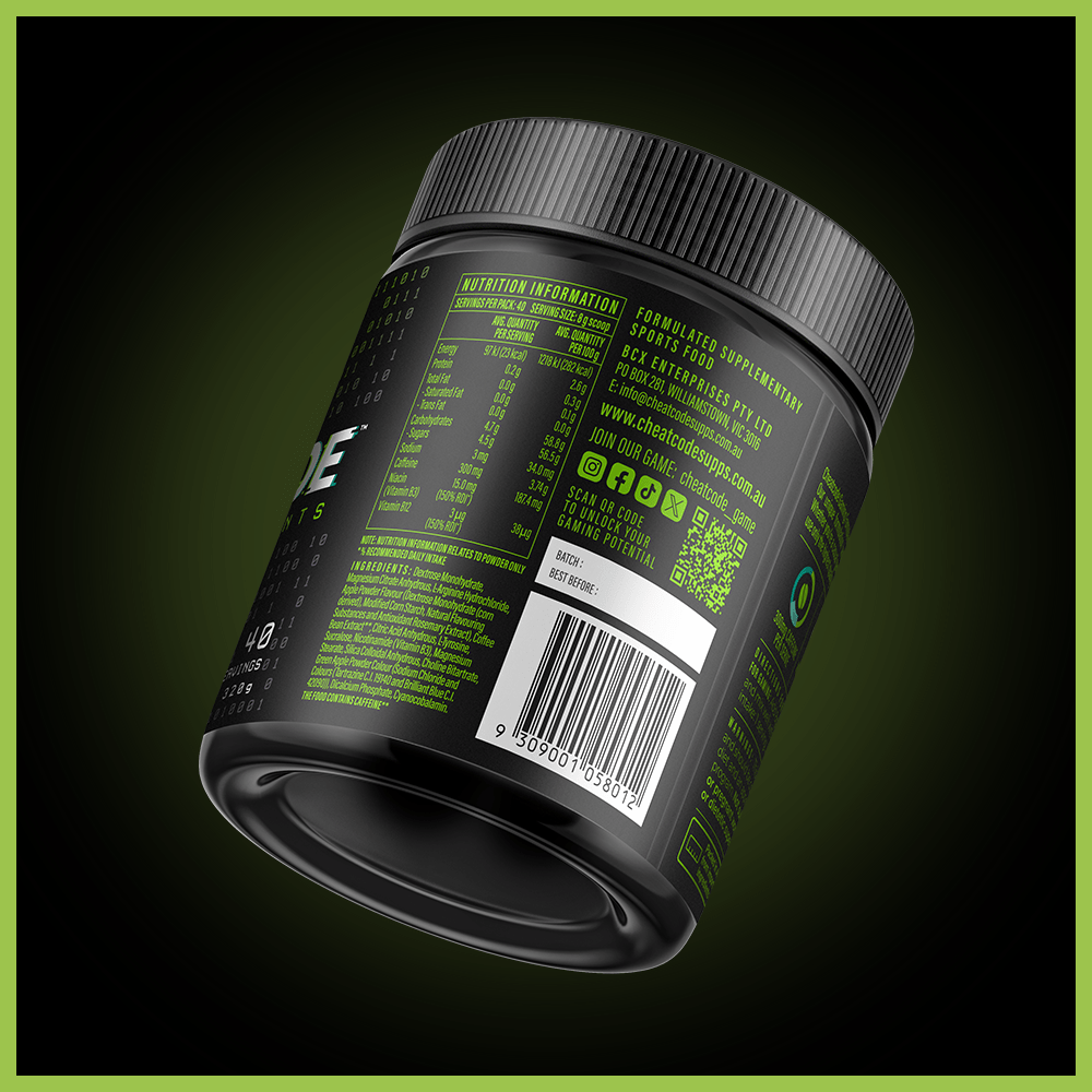 ENERGISED GAMING FORMULA GREEN APPLE 40 SERVINGS