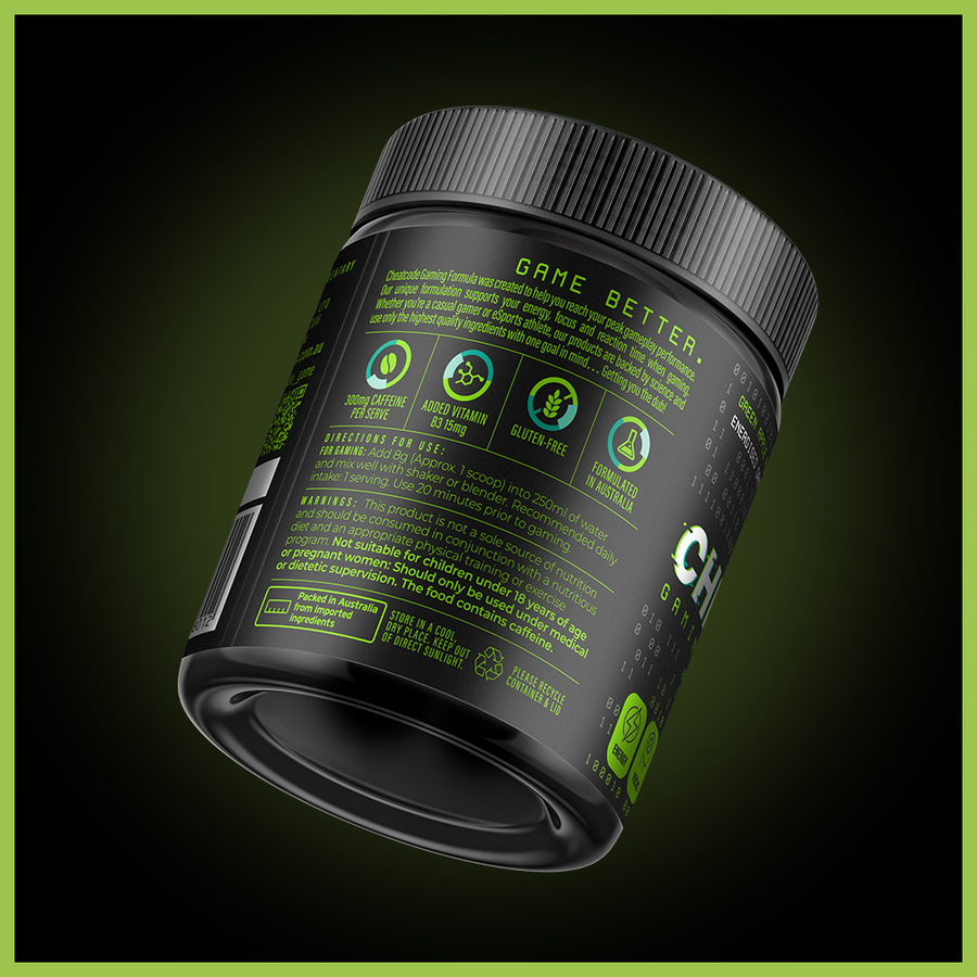 ENERGISED GREEN APPLE GAMING FORMULA & STEEL SHAKER COMBO