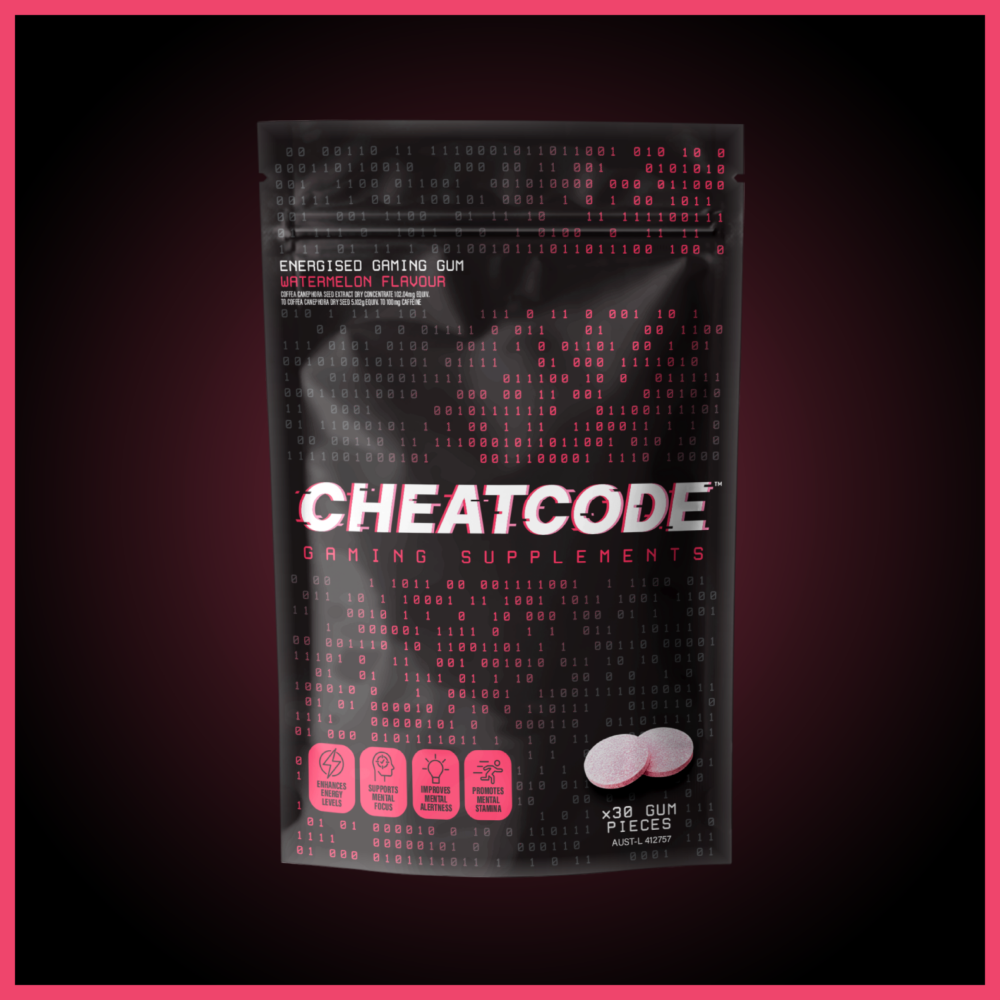 ENERGISED GAMING GUM WATERMELON 30 PACK